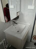 九牧（JOMOO）鋁合金浴室柜陶瓷一體盆衛浴洗漱臺洗手盆組合無(wú)龍頭A2750 智能款 感應燈|防水防潮 70cm 曬單實(shí)拍圖