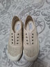斯凱奇（Skechers）女平底鞋夏季季網(wǎng)面蕾絲透氣鞋子女士時尚低幫113821 乳白色/OFWT 39 曬單實拍圖