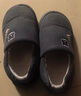華美健步全包純色男女棉拖室內外穿防滑加絨厚棉拖鞋HM2501藍色44-45碼 曬單實(shí)拍圖