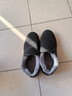 回力官方一腳蹬男鞋冬季棉鞋厚款鞋子男加絨加厚保暖鞋老人老北京布鞋 黑白【中幫款】 42 曬單實(shí)拍圖