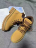 H8馬丁靴頭層牛皮情侶男女真皮戶(hù)外登山鞋子高幫大黃靴英倫風(fēng)工裝靴 黃棕色 42 -男 曬單實(shí)拍圖