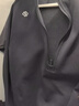 京東京造絨感發(fā)熱運動(dòng)長(cháng)袖t恤男冬季加絨保暖半拉鏈衛衣新年衣服 黑色 M 曬單實(shí)拍圖