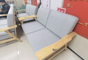 虹臣適老化家具養老服務(wù)中心老公寓康養機構接待實(shí)木休閑養老院沙發(fā) 雙人沙發(fā) 151x89x89 曬單實(shí)拍圖