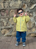 嘟嘟家寶寶外套連帽卡通春秋男童梭織衣服休閑戶(hù)外春季女童拉鏈上衣洋氣 黃綠色 110 曬單實(shí)拍圖