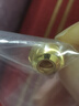 金小貅黃金貓眼珠3D硬金足金999閃亮車(chē)花轉運珠路路通DIY手鏈女手串禮物 0.41-0.43g,8mm貓眼珠 曬單實(shí)拍圖