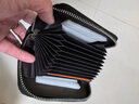 稻草人 男士卡包防消磁防盜刷頭層牛皮銀行卡錢(qián)包駕駛證橫款證件包 曬單實(shí)拍圖
