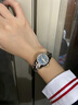 金仕盾（JIN SHI DUN）瑞士認證品牌手表女士全自動(dòng)機械表女士鎢鋼腕表圣誕節禮物送女友 【升級版進(jìn)口機芯】鋼帶間藍女雙日歷 曬單實(shí)拍圖