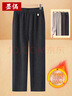 墨偶2026新款加絨加厚秋冬寬松褲子媽媽褲中老年女褲保暖休閑直筒褲 曬單實(shí)拍圖