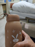 【京東物流送貨上門(mén)】萌萌兔卡通水杯女牛奶玻璃杯創(chuàng  )意便攜杯子 咖色萌萌兔 330ml 1只 曬單實(shí)拍圖