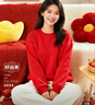 班尼路（Baleno）紅色衛衣女加絨保暖大碼長(cháng)袖女2026馬年本命年衣服新年內搭上衣女 曬單實(shí)拍圖