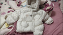 巴拉巴拉童裝兒童羽絨服男女童外套冬裝2025新款嬰兒衣服保暖加厚泡芙羽絨 白色調00311-208424107225 110 （充絨量96g 適合3-5歲） 曬單實(shí)拍圖