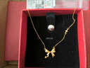 周六福黃金項鏈女星夢(mèng)少女心吊墜婦女節禮物計價(jià)A0611998約3.58g40+5cm 曬單實(shí)拍圖