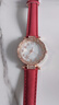 石英手表女士學(xué)生韓版簡(jiǎn)約時(shí)尚百搭休閑大氣石英女表 紅色 曬單實(shí)拍圖