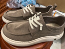 百麗情人節禮物舒適休閑布鞋男26新夏輕盈厚底增高鞋8WK04BM6 棕色 41 曬單實(shí)拍圖