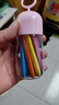 真彩（TRUECOLOR）12色蠟筆不臟手兒童不粘手畫(huà)筆可水洗塑料蠟筆絲滑彩色不易斷美術(shù)涂色畫(huà)筆1745D美育工具 曬單實(shí)拍圖