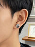 恩久原創(chuàng  )男士太極耳釘簡(jiǎn)約耳環(huán)潮男耳飾單只高級感個(gè)性痞帥潮流新設計 【單只】太極耳釘 曬單實(shí)拍圖