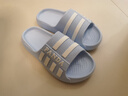 HIPANDA厚底EVA拖鞋男士條紋防滑軟底足底按摩居家浴室涼拖 天空藍 42-43 曬單實(shí)拍圖
