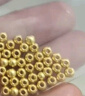 喜上眉梢喜飾黃金古法金珠999足金散珠硬金光面磨砂轉運珠路路通圣誕禮物 3mm 重版光珠多顆 0.5g 曬單實(shí)拍圖
