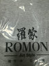 羅蒙（ROMON）毛衣男士春秋冬季圓領(lǐng)純棉保暖針織衫商務(wù)內搭打底衫 淺灰 XL 曬單實(shí)拍圖