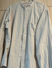 MUJI男式水洗牛津立領(lǐng)長(cháng)袖襯衫男士襯衣外套純棉25年春季男裝AC4ACC5S 淺米色條紋 XL (180/104A) 曬單實(shí)拍圖