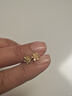 六福珠寶新年禮物 足金梔子花黃金耳釘 計價(jià) G01G0027DS 約1.03克 曬單實(shí)拍圖