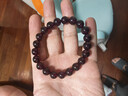 石玥珠寶收藏級9-10mm巴西紫牙烏石榴石手鏈轉運天然手串男女士款水晶瑪瑙 曬單實(shí)拍圖