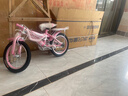 永久（FOREVER）兒童自行車(chē)6-10歲男女款寶寶輔助腳踏車(chē) 公主粉16寸適合105-135cm 曬單實(shí)拍圖