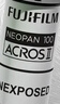 富士（FUJIFILM）120黑白膠卷ACROS 100Ⅱ黑白膠卷富士100度膠卷61.5毫米黑白負片膠卷 黑白卷 曬單實(shí)拍圖