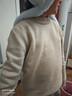 兒童加厚羊毛衫半高領(lǐng)打底衫男童針織衫女童毛衣打底衫純色套頭衫 淺駝色 160 曬單實(shí)拍圖