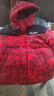 雅鹿兒童加厚羽絨服男童女童冬季新款中長(cháng)款中大童青少年迷彩外套 暗影紅 160 曬單實(shí)拍圖