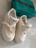 ACLNX厚底小白鞋女春季新款百搭板鞋小個(gè)子增高6cm女鞋休閑舒適運動(dòng)鞋 米白色 36 (230mm) 曬單實(shí)拍圖
