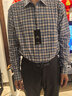 喬亞意大利輕奢品牌春秋季長(cháng)袖襯衫商務(wù)休閑中青年百搭格子純棉襯衣男 777-9淺藍【純棉免燙】 41 碼【建議140-160斤】 曬單實(shí)拍圖