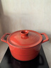 雙立人（ZWILLING）琺瑯鍋湯鍋燉鍋Dragon龍鑄鐵鍋煲湯鍋燉肉鍋多功能鍋具電磁爐通用 古韻紅（適合3-5人家庭） 22cm 曬單實(shí)拍圖