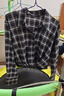 UR2026春季新款女裝撞色格紋燙鉆裝飾長(cháng)袖罩衫襯衫UWJ250043 黑色格子 (偏寬松) XS 曬單實(shí)拍圖