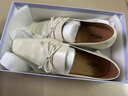 金利來(lái)（Goldlion）女鞋方頭牛皮樂(lè )福鞋蝴蝶結低跟英倫風(fēng)深口單鞋女G692510216米白37 曬單實(shí)拍圖