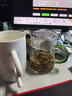 耐高溫公道杯簡(jiǎn)易泡茶杯大容量煮茶公杯家用可過(guò)濾茶海茶水分離器 綠把直身月牙 450ml 1只 曬單實(shí)拍圖