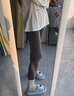 NYEF鯊魚(yú)褲女冬季加絨加厚外穿保暖褲高腰收腹提臀不掉檔打底褲 常規黑色【羊駝絨】提臀不掉襠-迷人顯瘦 L 加厚保暖 【100-115斤】 曬單實(shí)拍圖