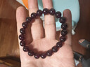 石玥珠寶收藏級9-10mm巴西紫牙烏石榴石手鏈轉運天然手串男女士款水晶瑪瑙 曬單實(shí)拍圖