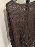 歌力思（ELLASSAY）【彭小苒同款】2026云上舞白松弛棉感鏤空罩衫法式優(yōu)雅度假針織衫 咖栗色 S 曬單實(shí)拍圖