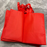 加厚無(wú)紡布袋子禮品袋購物環(huán)保手提袋加固寬底袋子禮品盒禮品袋 大紅色 長(cháng)50高40側寬26 曬單實(shí)拍圖