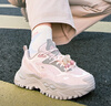 FILA FUSION斐樂(lè )潮牌女鞋BIANCO DX厚底潮鞋2026春季新款硬糖鞋DX 寂靜粉/煙雨灰-HD 38 曬單實(shí)拍圖