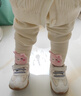 巴拉巴拉兒童加絨打底褲女童保暖冬裝長(cháng)褲柔軟舒適可愛(ài)萌趣洋氣 奶白10501 100 曬單實(shí)拍圖