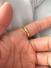 周六福LOVE情侶對戒黃金戒指活口計價(jià) A0313394，男戒18號 約4.78g 禮物 曬單實(shí)拍圖