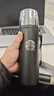 星巴克杯子不銹鋼水杯錘紋杯保溫杯帶茶漏茶杯禮盒伴手禮禮品 473ml黑色 曬單實(shí)拍圖