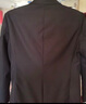 羅蒙 西服男士休閑西裝男套裝外套修身伴郎新郎結婚商務(wù)職業(yè)正裝衣服 黑色雙扣（上衣） XL /175【115-130斤】 曬單實(shí)拍圖