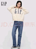 蓋璞（GAP）女裝秋季款水洗微彈中腰經(jīng)典直筒牛仔褲合身休閑長(cháng)褲849915 曬單實(shí)拍圖