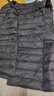 鴨鴨（YAYA）反季羽絨服男冬季輕薄羽絨背心內穿馬夾男士保暖內膽薄款馬甲KX 灰色 XL /180 曬單實(shí)拍圖