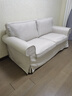 宜家（IKEA）EKTORP愛(ài)克托雙人沙發(fā)布藝可拆洗柔軟寬大座深歐式復古 淡米色許蘭達沙發(fā) 曬單實(shí)拍圖