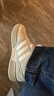 adidas「面包鞋」COURTIC經(jīng)典運動(dòng)板鞋男女阿迪達斯官方三葉草 淺綠/奶油白   37 曬單實(shí)拍圖