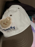 貝娜茜兒童帽子春秋薄款遮陽(yáng)鴨舌帽寶寶防曬帽男童棒球帽夏季太陽(yáng)帽韓版 lucky小熊-米白 18個(gè)月-10歲（49-55CM） 曬單實(shí)拍圖